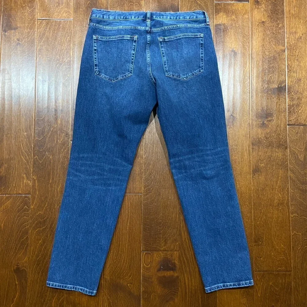 Everlane Uniform Medium Wash Denim Blue Jeans Straight Leg Organic Men's 32 x 30